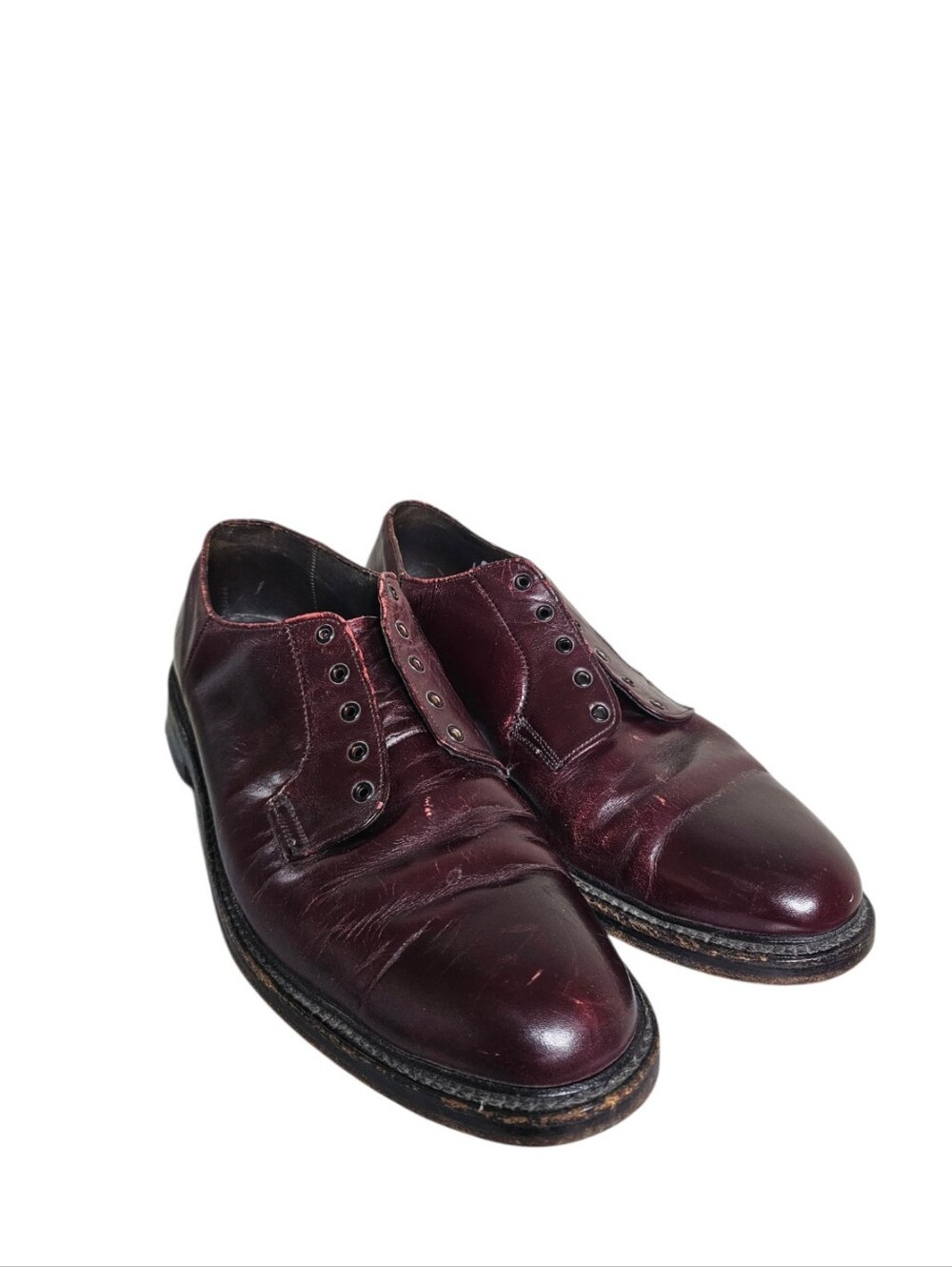 Threadneedle Street Boyd's 50S/ 60S Plain Toe Dress Shoes Very Rare Derby 11 D